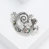 Vintage Personalized Lizard Gecko Brooch Pin, High-End Shell Animal Brooch Collar Pin Jewelry