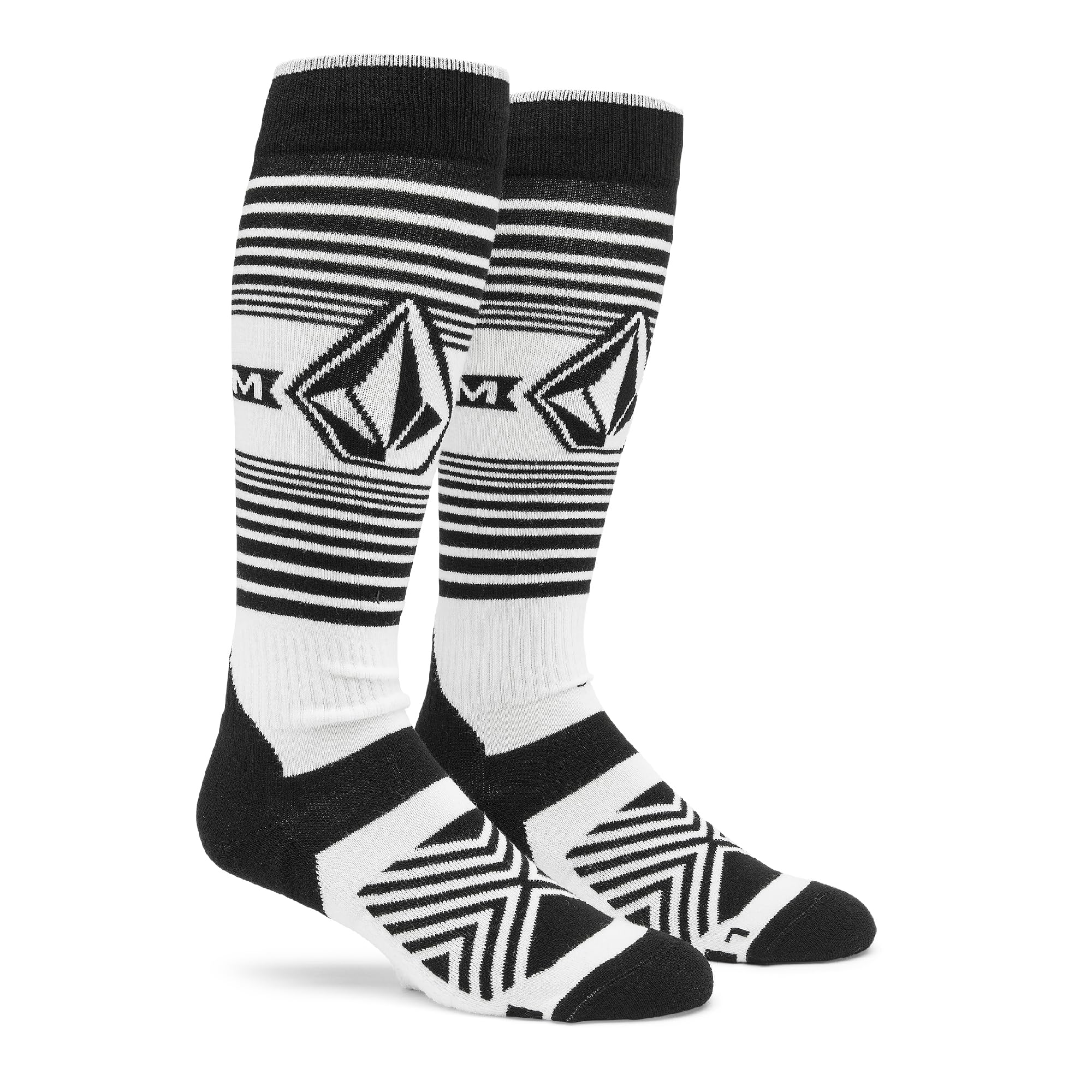 

Volcom Horizon Wool Blend OTC Socks Graphic Snow White Men s (All-Over Print) J6352501,