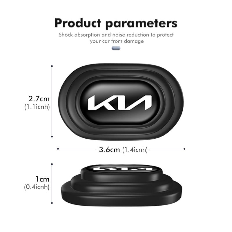 MNHD4 For KIA Silicone Car Door Anti-Collision Gasket Shock Absorber Sticker K5 K2 Optima Soul Spectra Niro Cadenza Sephia Carens