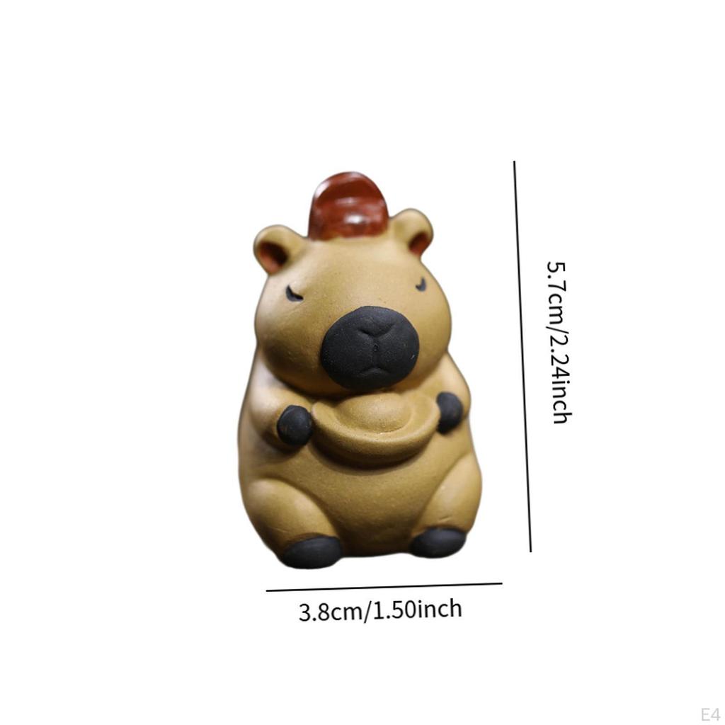 Capybara Figurine for Tea Decoration