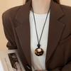 Copper Bamboo Chain Magnetic Glasses Clip Necklace Minimalist Retro Pendant Women's Trendy Fashion Jewelry
