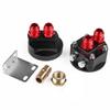 Car Split-Type Oil Temp & Pressure Gauge With Oil Cooler Adapter Oil Pressure Gauges Automobiles Interior Parts