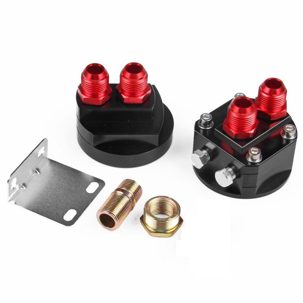 Car Split-Type Oil Temp & Pressure Gauge With Oil Cooler Adapter Oil Pressure Gauges Automobiles Interior Parts