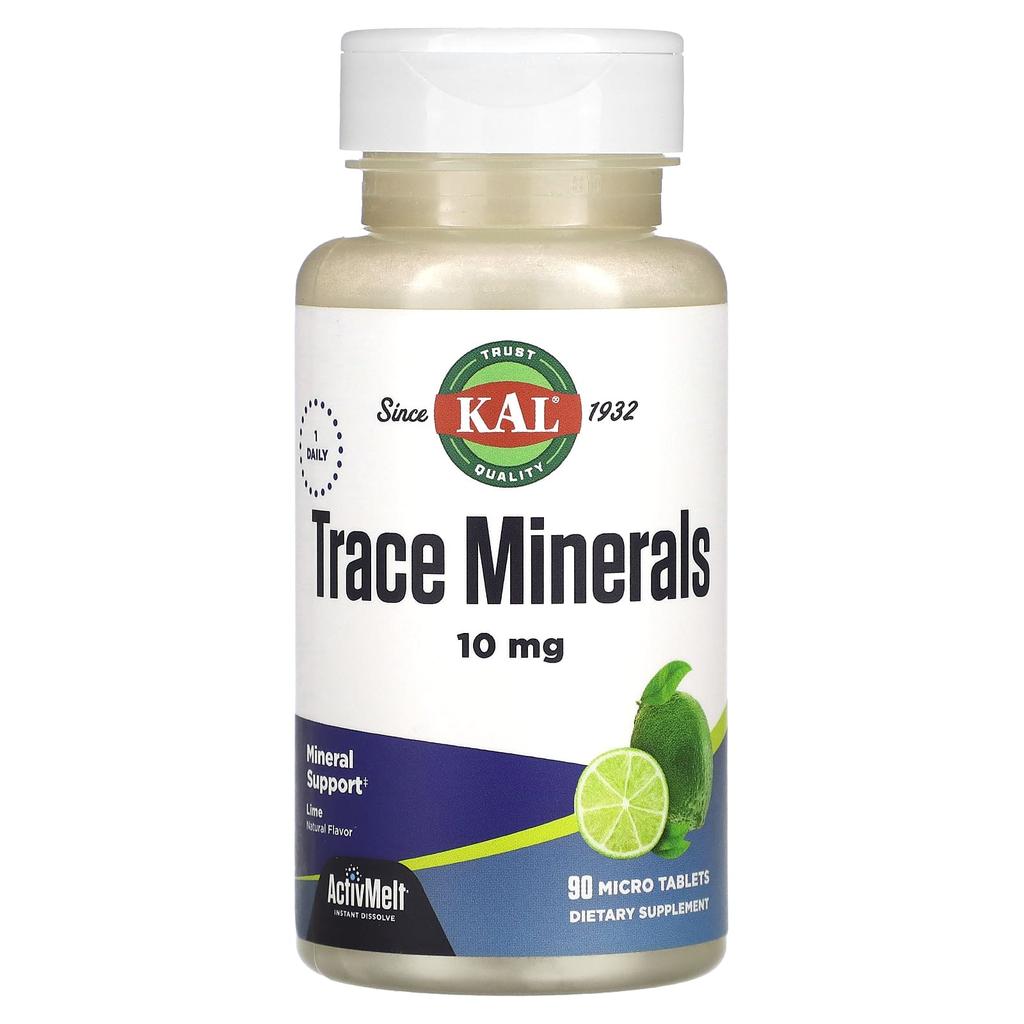 Trace Minerals, Lime, 10Mg, Micro Tablets, 90 Tablets