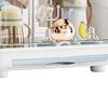Baby Bottle Storage Box with Lid Dustproof Drying Rack Plastic Cabinet   for Toddler Tablewares