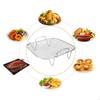 Stainless Steel Air Fryer Grill, Square Air Fryer Baking Rack, Kitchen Household Air Fryer Baking Net, Kitchen Appliance Parts