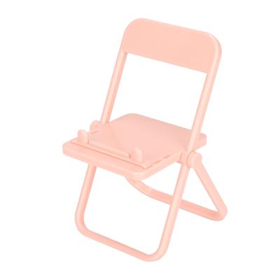 Kleiner Stuhl Handyhalter Niedlicher Faltbarer Stuhl Form Mehrwinkel Schreibtisch Handy Ständer für Büro