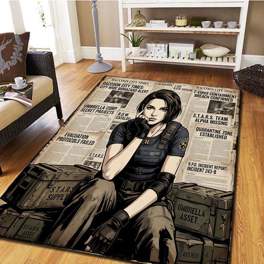 Resident Evil Printed Carpet for Play Floor Carpet Living Room Sofas Ideal Gift Gifts HE121