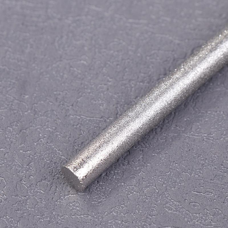 Diamond Cylindrical File 1/1.2/1.5/1.7/2.2/2.7/3.3/3.8/4.8/5.8Mm Diameter Reaming File Grinding Tool Jade Alloy Assorted File
