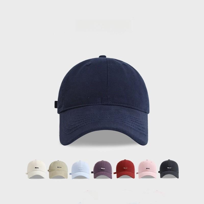 Embroidered Letter Baseball Cap With Wide Brim For Summer Sun Protection