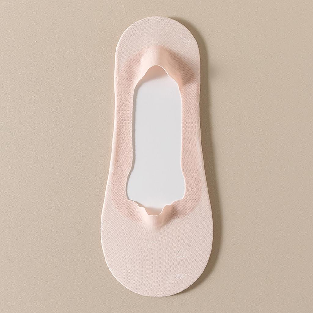 Invisible Ice Silk Breathable Socks,Thin Low Cut Liner Socks Lightweight Nonslip Cotton Not Show Socks for Womens Girls