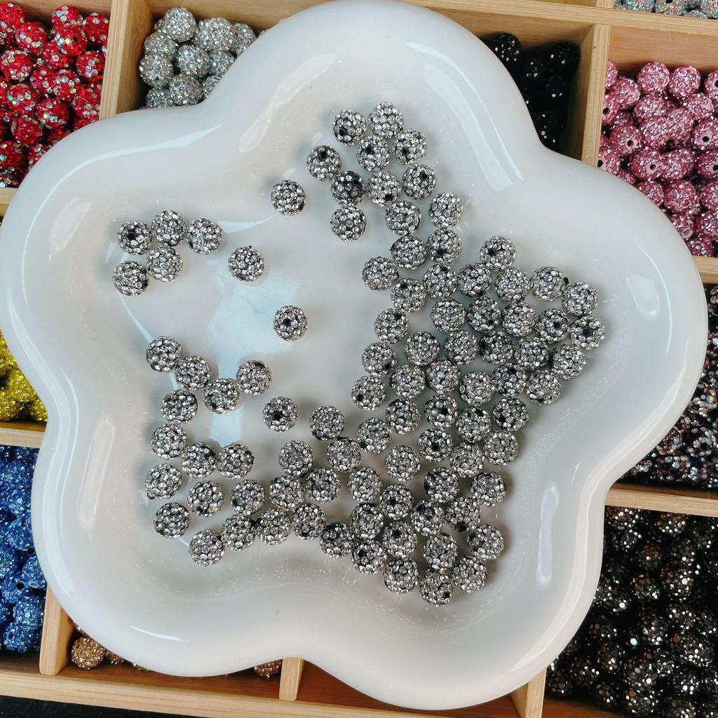 Handmade Rhinestone Crystal Beads for DIY Jewelry: Diamond Ball, Spacer, Pendant Materials