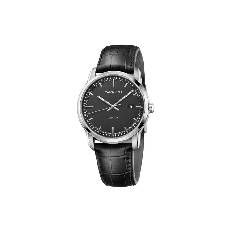 

Calvin Klein Infinite Series Watch Automatic Mechanical Movement Genuine Leather Strap 42Mm Black Dial Men watches K5S341CZ Black Dial