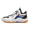 Li Ning Kids Comfortable Non-Slip Shock Absorbing Durable Breathable Basketball Shoes Kids Sneakers White YKBT090-11