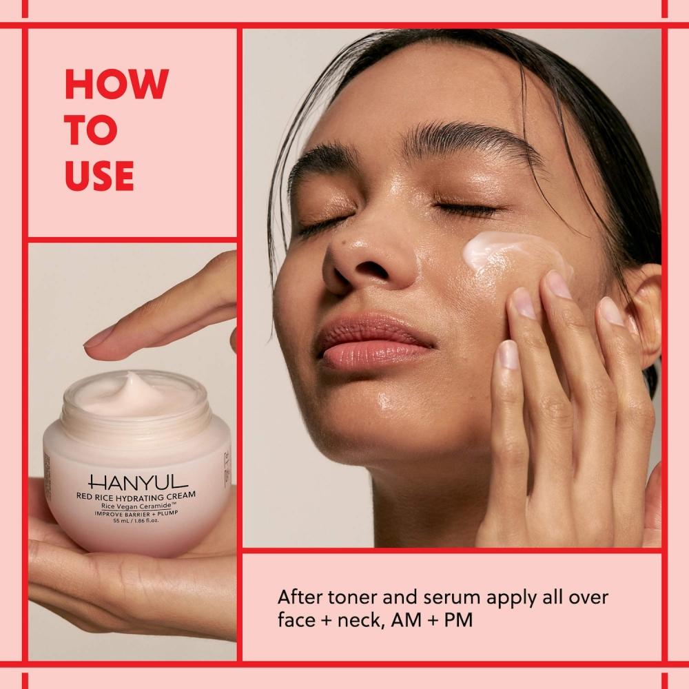 Hanyul Red Rice Hydrating Cream With Ceramide 1.86 Oz 55 Ml