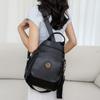 Soft Leather Backpack Women's Commuter Backpack Flip Multi-Functional Shoulder Bag