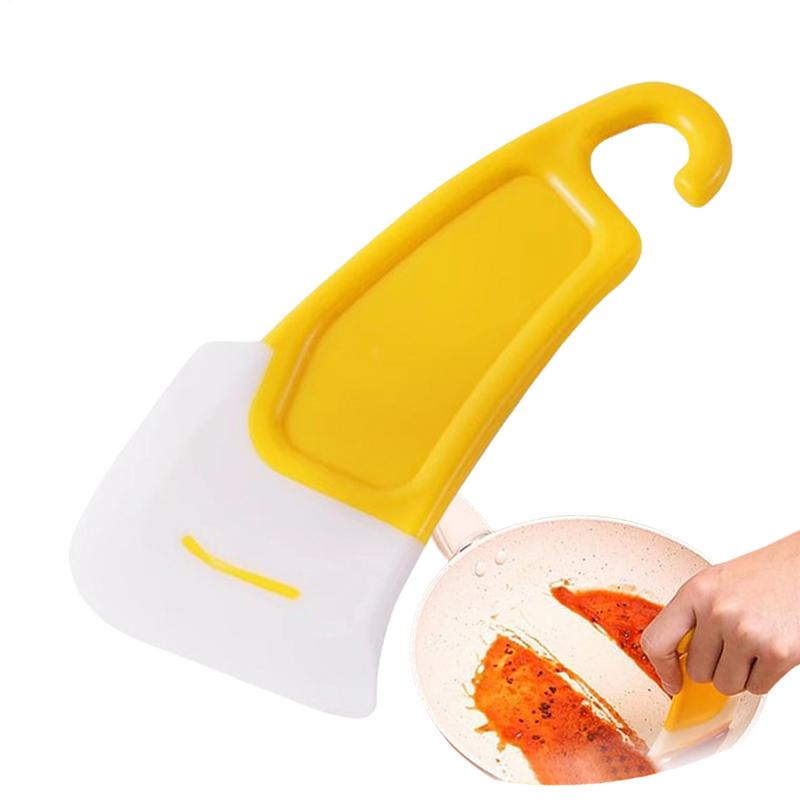 Cleaning Silicone Spatula Soft Blade Scraper Brush Dish Oil Dish Cleaning Brush Dishes Cleaner Tools Silicone Kitchen Utensils