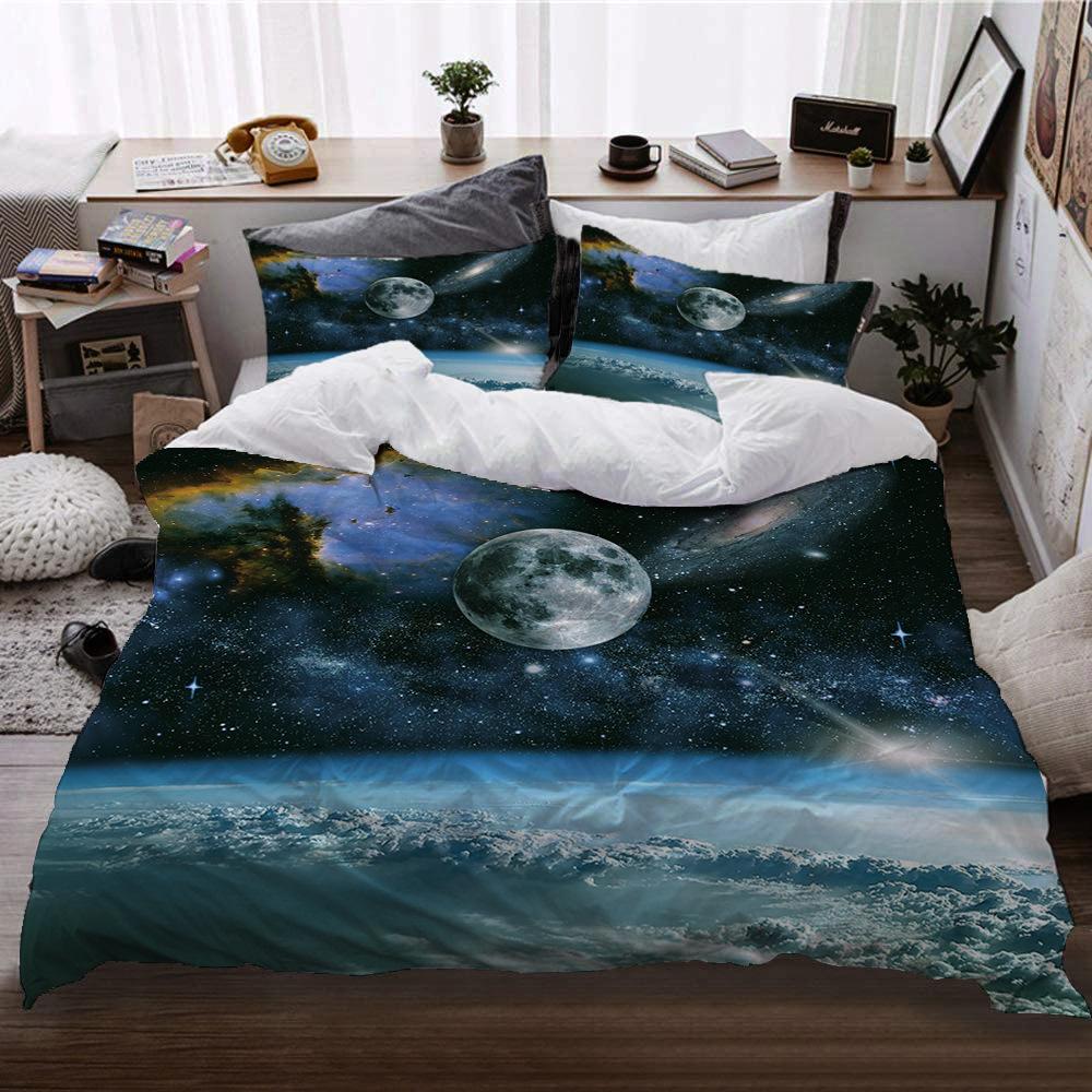 Cosmic Interstellar Wind Bed Three-Piece Set Four-Piece Digital Printing Quilt Cover Pillowcase Sheet