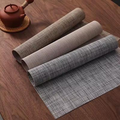 Japanese-style PVC Table Runner, Gongfu Tea Table Mat, Modern Minimalist Table, Personality Home Living Room