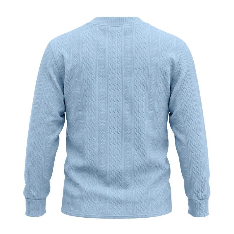 Herren V-Ausschnitt Langarmshirt, Lässiges Oberteil für den Alltag und zum Schichten