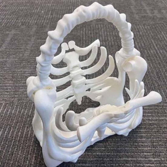 3D Printed Skeleton Bone Bag Halloween Gothic Skeleton Purse Spooky Ribcage Handbag Anatomical Dark Aesthetic Accessory