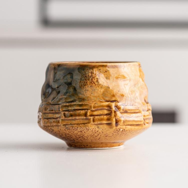 Creative Teacup Espresso Coffee Cup Vintage Ceramic Kung Fu Teacup Afternoon Tea Souvenir Cup Arabian Cup