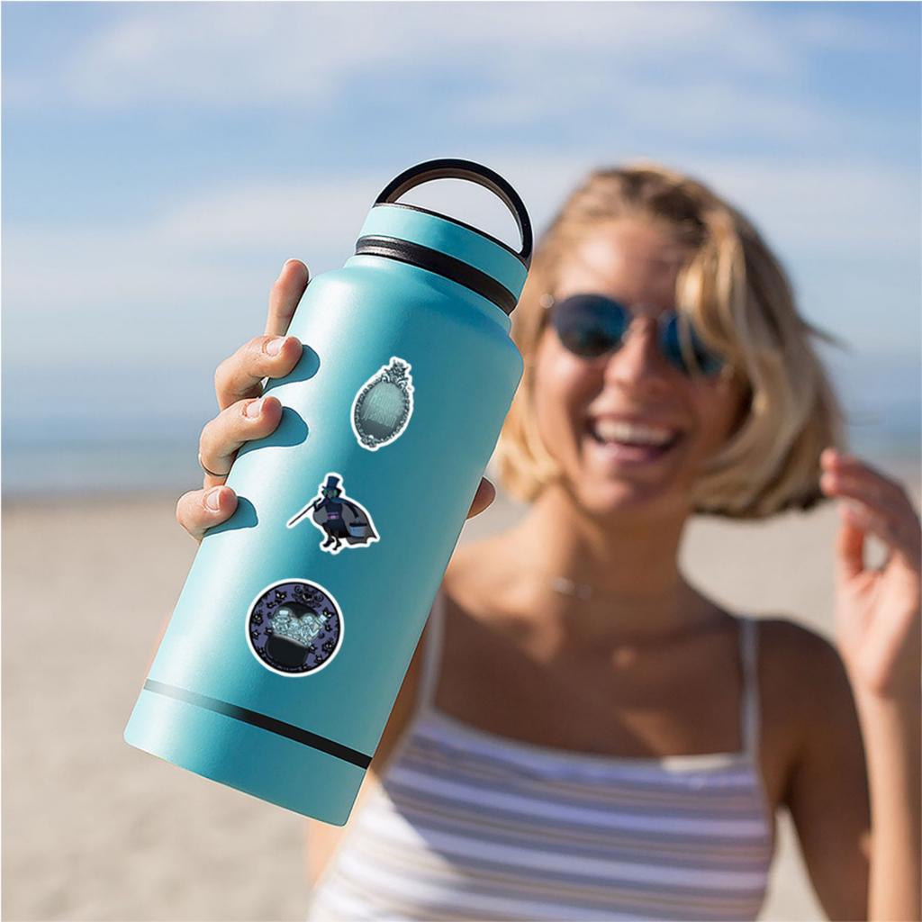 50pcs Suitcase Stickers Waterproof Stickers Scooter Computer Tablet Cartoon Decoration