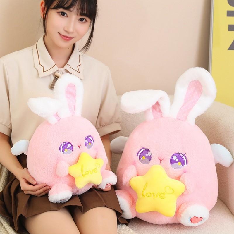 Rabbit Angel Cute Cuddle Star Stuffed Toy Cartoon Girl Sleeping Holiday Gifts