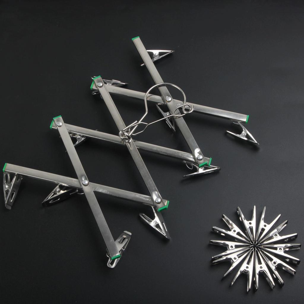 10-Clip Film Drying Rack for Darkroom - Compatible with 135/120/4x5 Formats