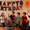 Theme Birthday Party Decoration Birthday Flag Balloons Cake