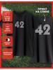 T-Shirt mit Aufdruck der Nummer 42