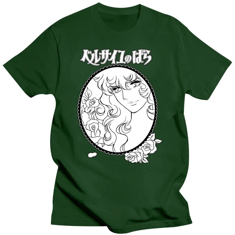 Male Fashion The Rose Of Versailles T Shirts Short Sleeve Cotton Tshirt Trendy T-shirt Manga Lady Oscar Tees Loose Fit Apparel