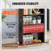 Media Storage Cabinet 5 Layers Adjustable DVD Shelves 240 CDs Espresso