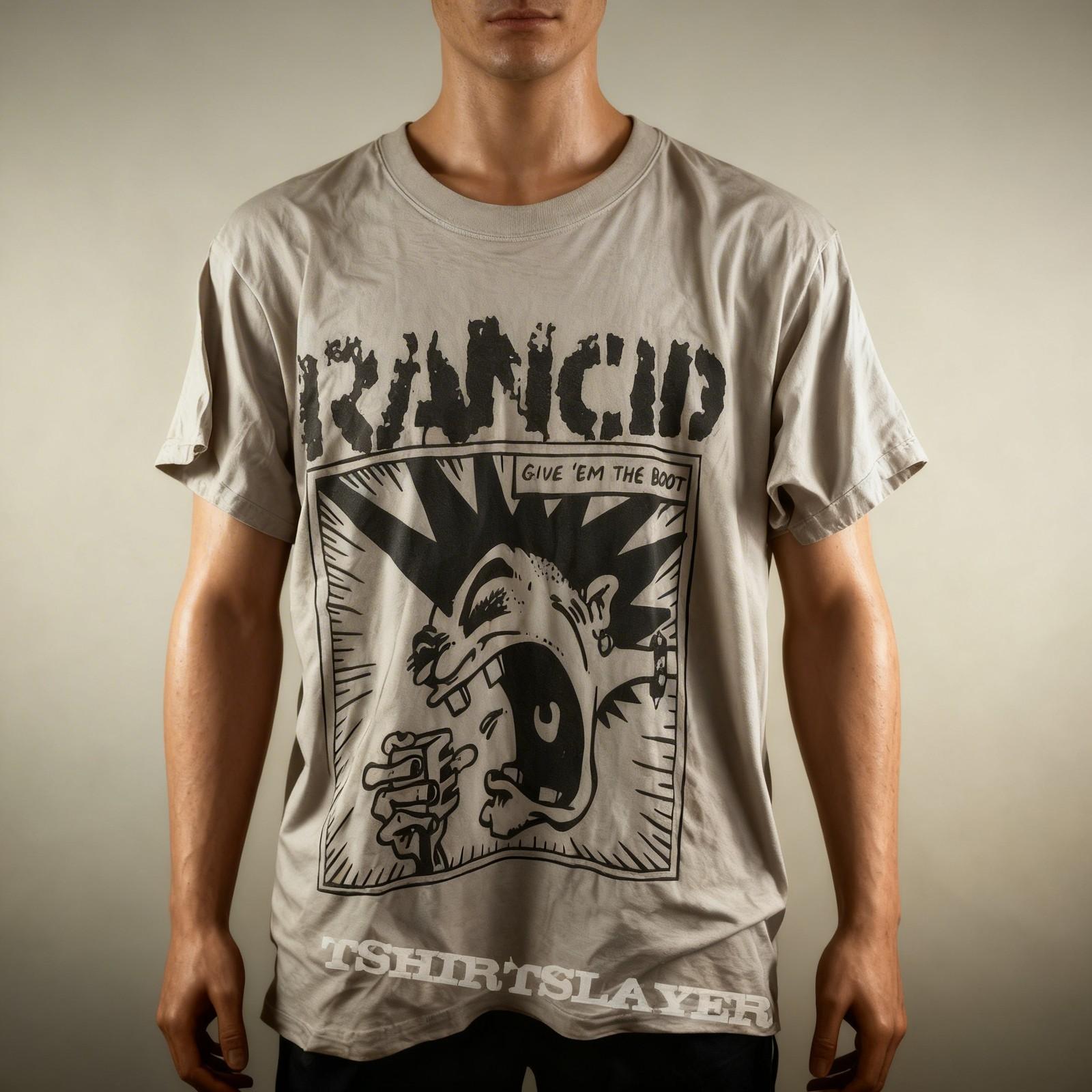 1992 Rancid Give Em The Boot Unisex Men Women Unisex T shirt Reprint Unisex T-Shirt S