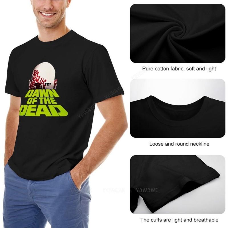 man summer for boys Dawn of the Dead vintage t shirt hippie clothes Tee shirt mens funny t shirts new men cotton tshirt