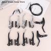 Aluminum Alloy V Brake Set for Mountain Road Bike - Front And Rear Brake Pads with Levers Cycling Riding Accessories