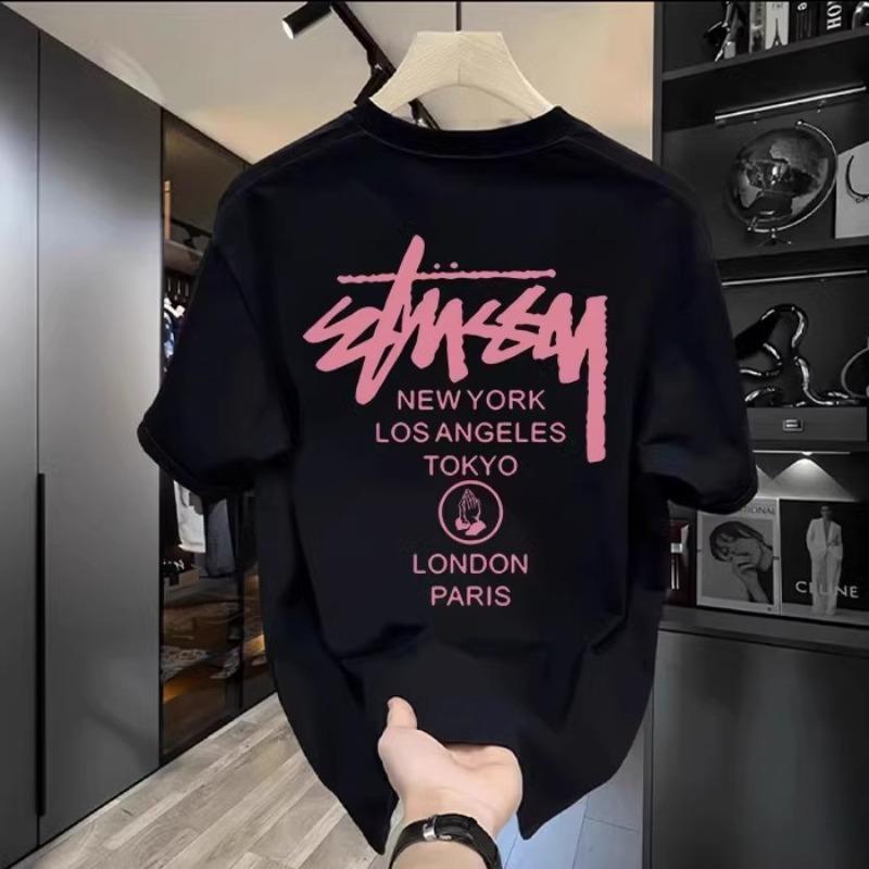 Trendy Unisex Pure Cotton Printed T-Shirt - European & American Style, Summer Short Sleeve, Round Neck