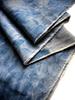 Unevenly Dyed Denim Cotton Unevenly Denim Handmade Fabric, Thin, Fabric, Scraps, Dyed, Bleached, Fabric, Crafts, Remake, (Middle Sky, 2m)