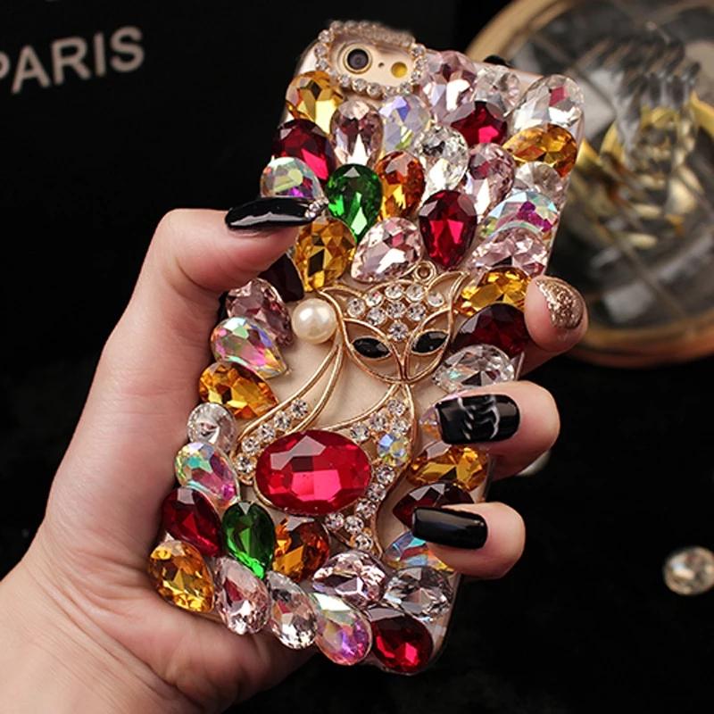 Strass Diamant Bling Hülle für iPhone 14 13 12 11 Pro Max/Samsung Z Flip 3 Z Fold 4 S23 S22 S21 S20 A13 A23 A33 A53 A52 A22 A32/Redmi 10 9 9A 9T 9C