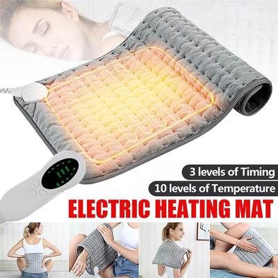 45W Electric Heating Pad Blanket Timer Physiotherapy Heating Pad for Shoulder Neck Back Spine Leg Pain Relief Winter Warm