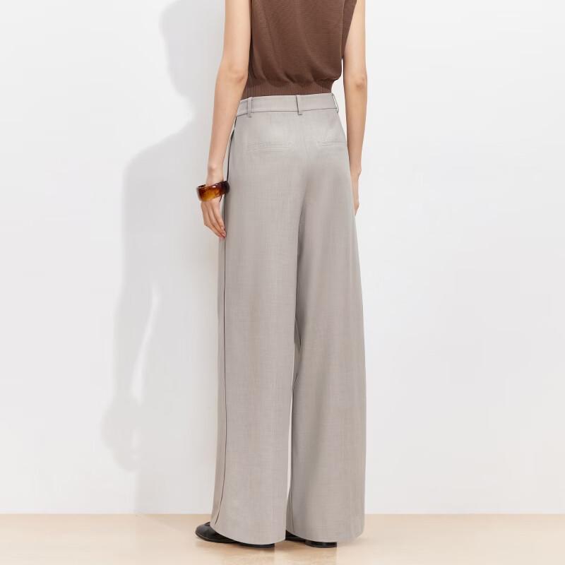VEROMODA Pleated High-Waisted Straight-Leg Trousers