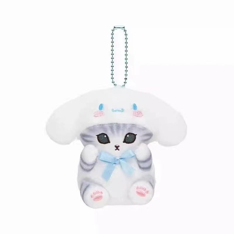 Adorable Shark Cat Collab Plush Toy Featuring Kuromi Melody And Cinnamoroll 12cm