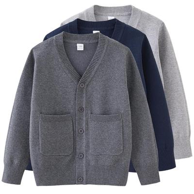 Spring & Autumn Parent-Child Knitted Cardigan: JK School Uniform Style Girls' Sweater Coat