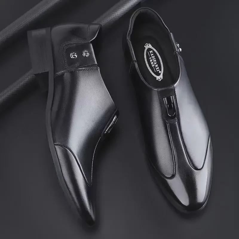 Herren Weiches Leder Freizeit Business Schuhe - Bequeme Weiche Sohle für die Arbeit