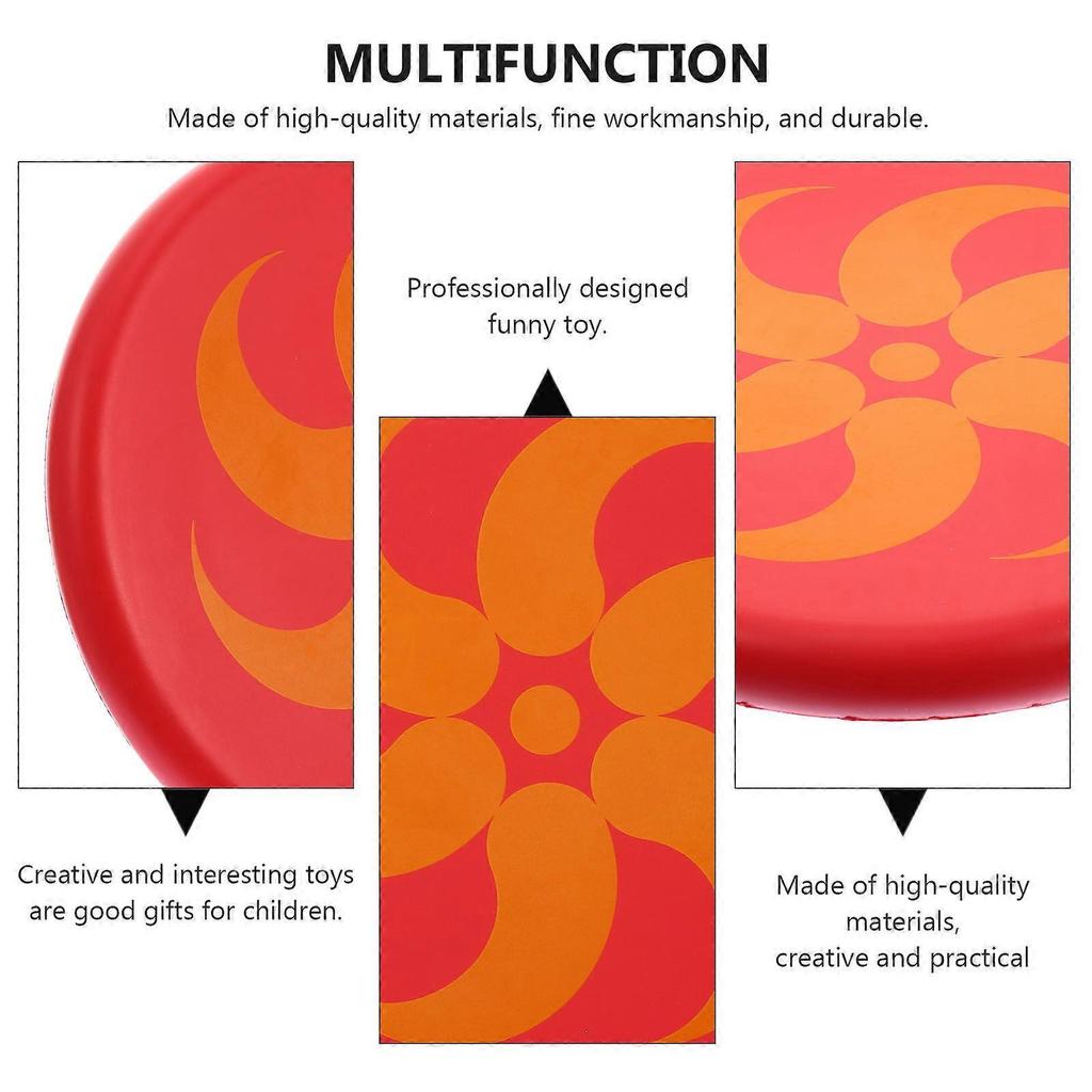 Educational Flying Disc Safe Flying Disc Toy for Kids Playing 1Pcs Red
