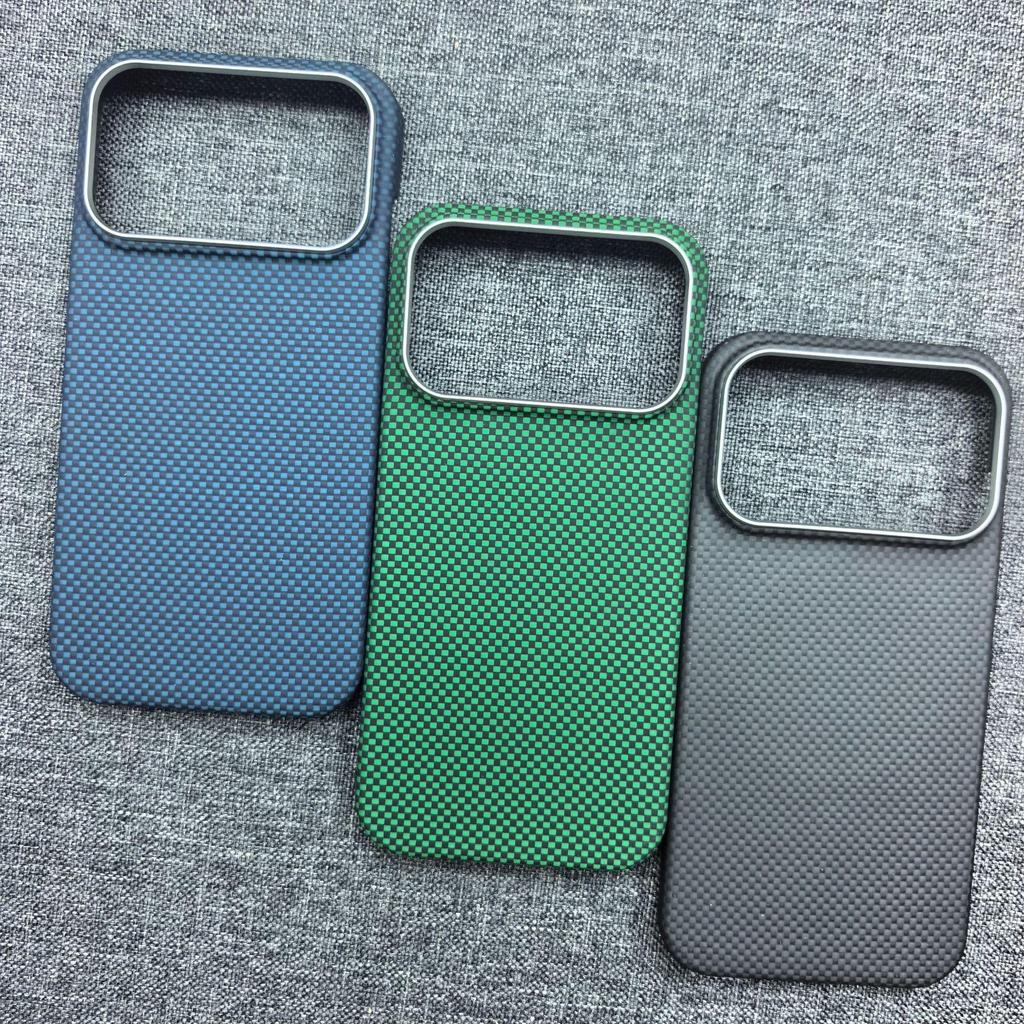 Apple 17 Pro Max Kevlar Magnetic Case: Ultra-Thin, Lightweight, Real Carbon Fiber Protective Shell