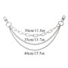 Multi-layer DIY Personality Bag Chain Decoration With Lobster Buckle Pentagram Pendant Clothing Chain Heart Star Bag Accessories