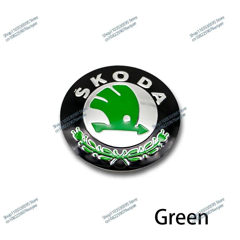 

2025 Hot 4Pcs 56/60mm Emblem Car Wheel Center Hub Caps Sticker Badge For Skoda Octavia Yeti VRIS a5 Karoq Kodiaq Rapid Superb Ka 56mm Sticker