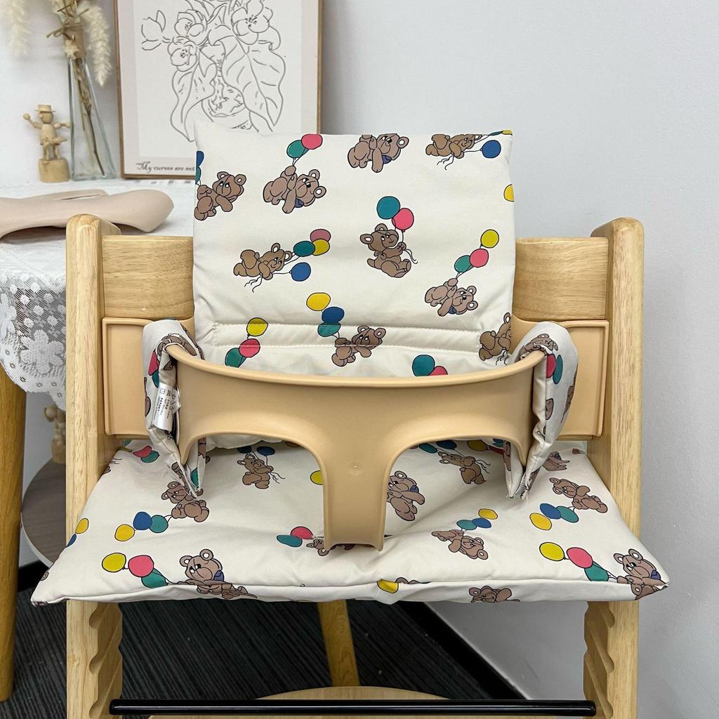 Korean-Style Cartoon Baby Growth Chair Cushion for Children's Dining Chair Backrest