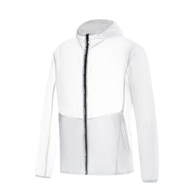 Li Ning Table Tennis Series Hooded Zip-Up Windbreaker Unisex Outerwear Standard-White AFDU303-3